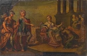 Esther Interceding For The Jewish People Before King Ahasuerus by Francesco Fontebasso