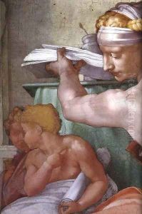 The Libyan Sibyl (detail) by Michelangelo Buonarroti