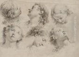 Six Head Studies Of A Youth
