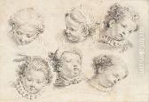 Studies Of Six Heads Of Infants