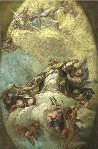 Apotheosis Of A Bishop by Francesco Fontebasso