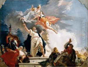 The Sacrifice Of Iphigenia by Francesco Fontebasso