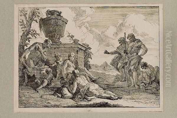 A Faun With Seven Figures (de Vesme 7) - view 1
