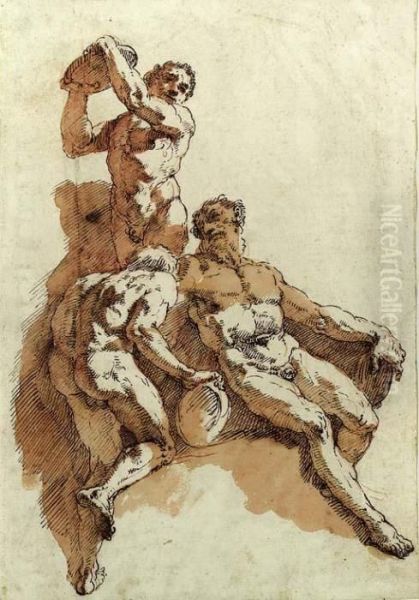 Three Male Nudes - view 1
