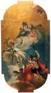 Le Tre Virtu Teologali: La
Carita, La Fede E La Speranza Con Ilsimbolo Della Santissima Trinita by Francesco Fontebasso