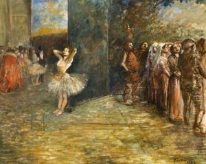 Dans Les Coulisses by Jean-Louis Forain