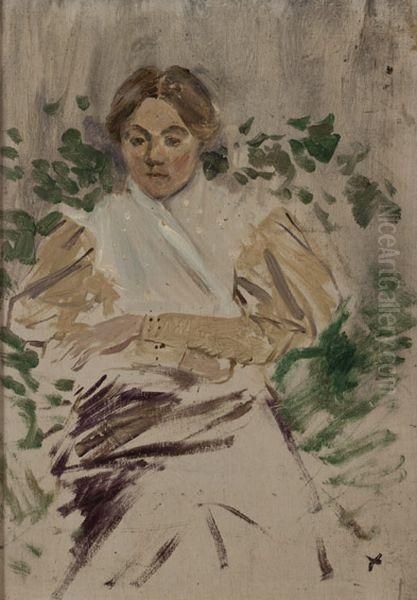 Jeune Femme Dans Un Jardin - view 1