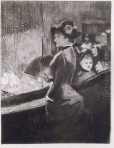 Aux Folies Bergers by Jean-Louis Forain
