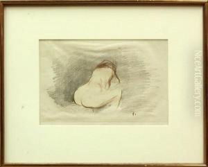 ''study Of A Nude From The Back Ii'' by Jean-Louis Forain