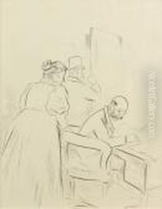 Le Comptable by Jean-Louis Forain