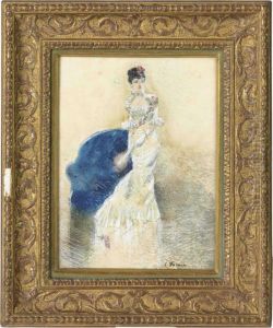 Jeune Femme En Bleu by Jean-Louis Forain