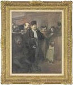 Scene De Tribunal by Jean-Louis Forain
