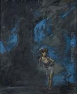 Dancer In Front Of A Set by Jean-Louis Forain