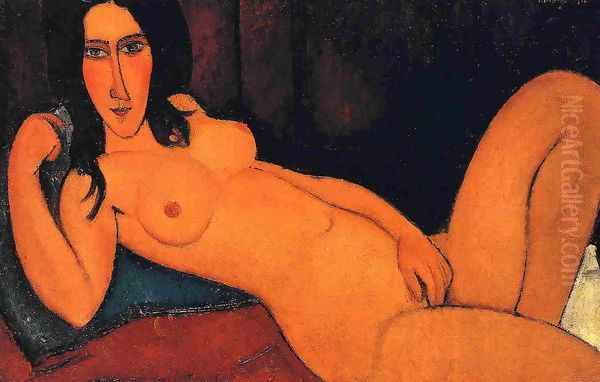 Reclining Nude with Loose Hair - view 1