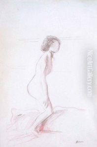 Nu De Profil by Jean-Louis Forain