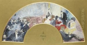 Projet D'eventail : Fete Galante by Jean-Louis Forain