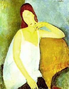 Portrait Of Jeanne Hebuterne Common Law Wife Of Amedeo Modigliani