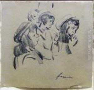 Study Of Four Girls Heads
