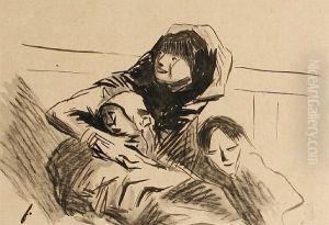 Mother And Children by Jean-Louis Forain