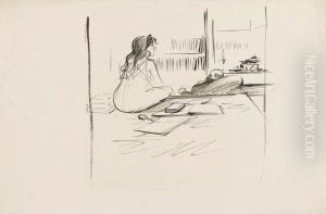 Au Bureau by Jean-Louis Forain