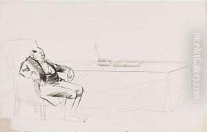L'huissier Assoupi by Jean-Louis Forain