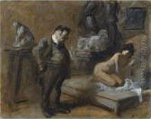 Atelier De L'artiste by Jean-Louis Forain