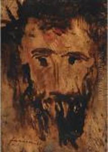 Head Of Christ (detail For Ecce Homo) by Jean-Louis Forain