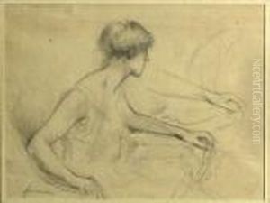 A Study Of A Seated Woman A Study Of A Seated Woman