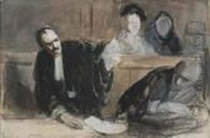 Avocats Plaidant by Jean-Louis Forain