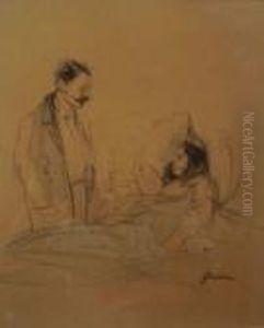 Visite Au Malade by Jean-Louis Forain