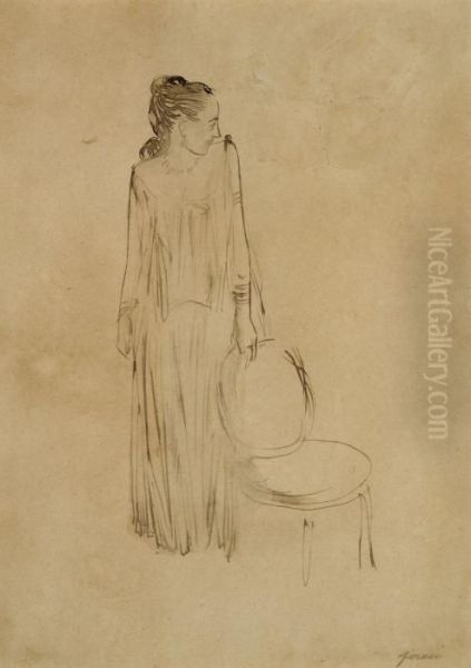 Femme En Robe Du Soir - view 1