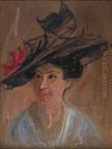 Portrait De La Soeur De Forain by Jean-Louis Forain
