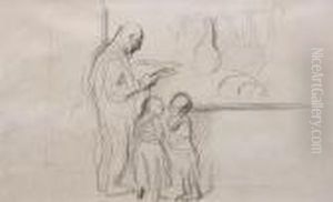 Outside The Butcher's Shop by Jean-Louis Forain