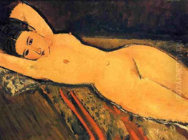 Reclining Nude, Arms Folded under Her Head - view 1