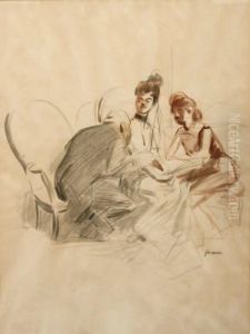 Au Salon by Jean-Louis Forain