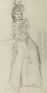L'elegante: An Elegant Lady by Jean-Louis Forain