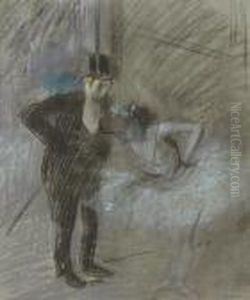 Danseuse En Coulisse by Jean-Louis Forain