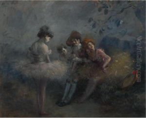 The Dancers From "la Comedie" by Jean-Louis Forain