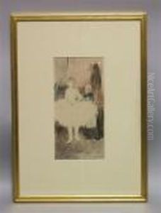 Ballet Student And Her Dresser Or Her Mother by Jean-Louis Forain