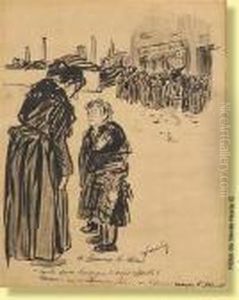 On Regarde Manger Le Depute by Jean-Louis Forain