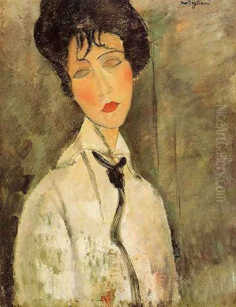 Portrait of a Woman in a Black Tie - view 1