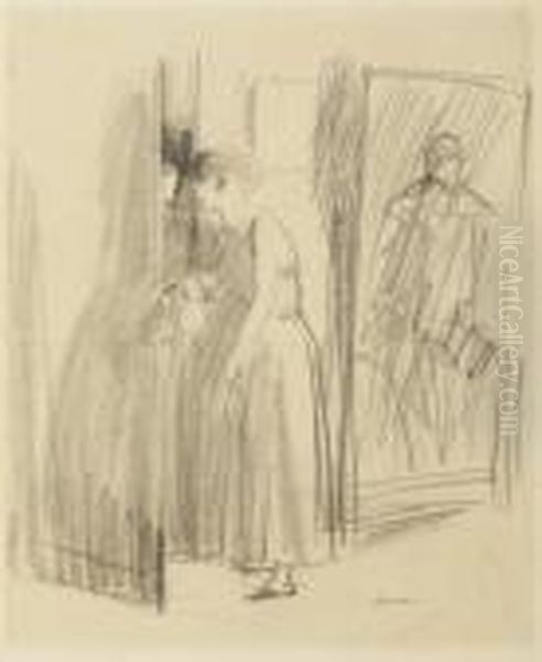 A Woman Opening A Door - view 1