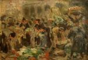 Markthallen In Paris by Jean-Louis Forain