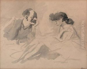 Man En Vrouw by Jean-Louis Forain