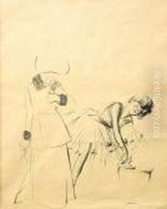 Dansos Och Aldre Dam by Jean-Louis Forain