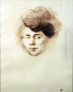 [tete De Femme] by Jean-Louis Forain