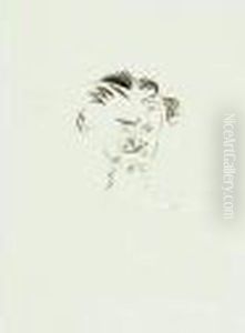 Tete D'expression by Jean-Louis Forain