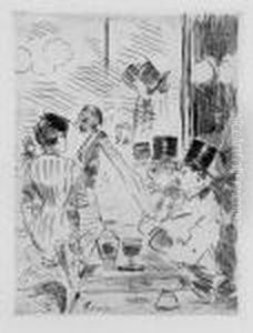 Cafehausszene by Jean-Louis Forain