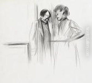 Studie Eines Paares by Jean-Louis Forain