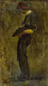 Autoportrait A La Palette by Jean-Louis Forain